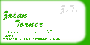 zalan torner business card